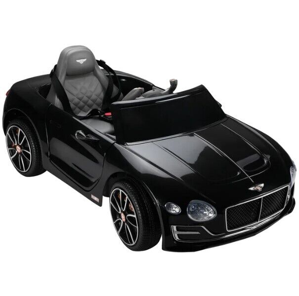 Black Bentley 12V Ride-On Car with Parental Remote Control - 2 Speeds for Ages 3-6