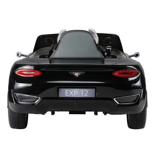 Black Bentley 12V Ride-On Car with Parental Remote Control - 2 Speeds for Ages 3-6