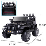 Black Electric 12V Kids Ride On Car with Remote Control and Music