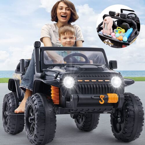 Black Kids Electric Ride On Car with Remote Control - Fun and Exciting Toy for 12V Adventures