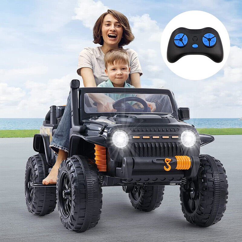 Black Kids Electric Ride On Car with Remote Control - Fun and Exciting Toy for 12V Adventures