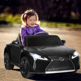 Black Lexus Licensed Electric Kids Ride on Car with Remote Control - Officially Licensed and Fully Equipped for Endless Fun!