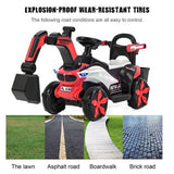 Bluetooth Helmet Electric Excavator Toy Car for Kids: A 2-in-1 Exciting Playtime Experience!