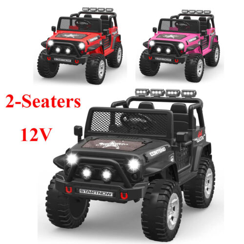 Bluetooth Remote Control 2-Seater Electric Ride On Jeep for Kids with USB Port