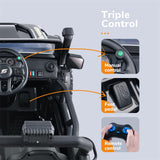 Parent-Child Ride-On Truck with Remote Control, FM Radio, and Bluetooth Connectivity