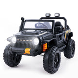 Bluetooth Remote Control Kids Ride-On Truck with LED Lights and FM Radio for Parent-Child Fun