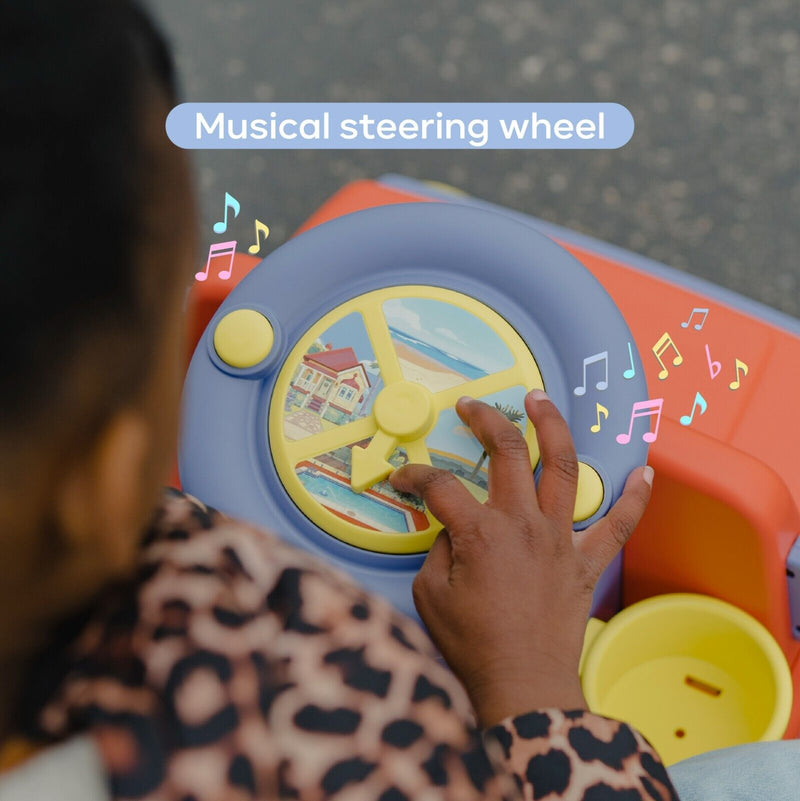 Bluey 6V Ride On Car for Kids with Interactive Sound & Music