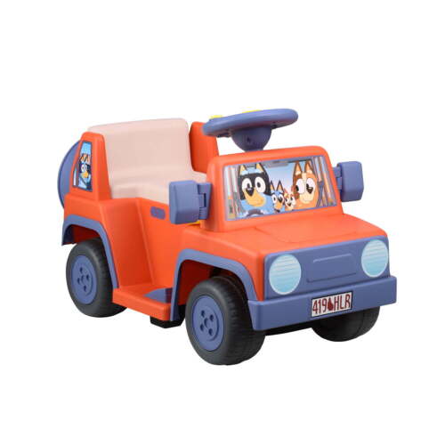 Bluey 6V Ride-On Car with Interactive Sounds - Battery Powered Toy for Kids and Toddlers