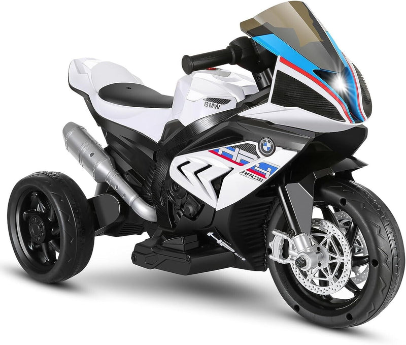 BMW 12V Battery Powered Ride on Motorcycle for Kids with Headlight - Perfect Gift
