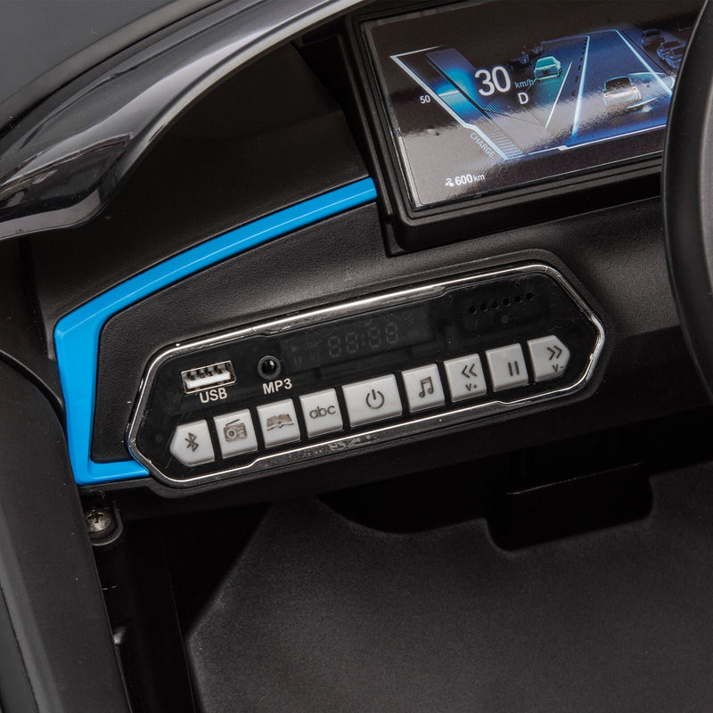 BMW I4 Licensed 12V Kids Ride On Car with Parental Remote Control, USB, MP3, and Bluetooth - Black