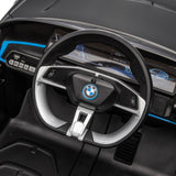 BMW I4 Licensed 12V Kids Ride On Car with Parental Remote Control, USB, MP3, and Bluetooth - Black