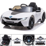 BMW i8 Licensed 12V Electric Ride-On Car for Kids with Remote Control