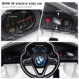 BMW i8 Electric Ride-On Car for Kids with Remote Control, MP3 Player, and LED Lights - Officially Licensed 12V Model