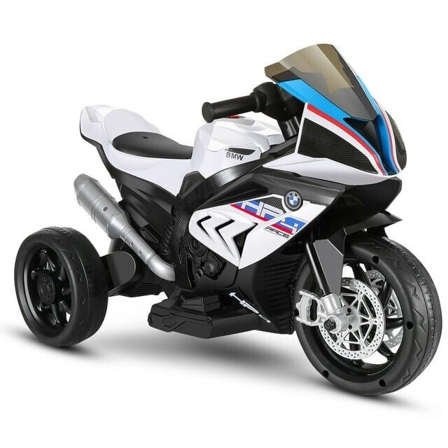 BMW Kids 12V Electric Motorcycle Ride-On Toy - Black