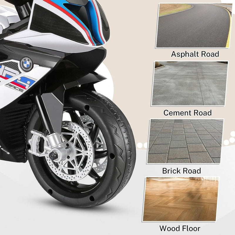 BMW Kids 12V Electric Motorcycle Ride-On Toy - Black