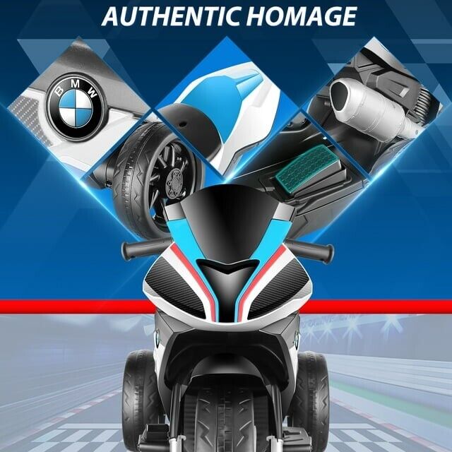 BMW Kids 12V Electric Motorcycle Ride-On Toy - Black