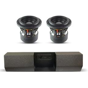 (2) Sundown Audio X8 v3 & Universal Single Cab Dual 8" Subwoofer Box Combo Sundown Audio