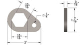 Hex Capture Plug Weld Washer