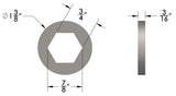 Hex Capture Washers