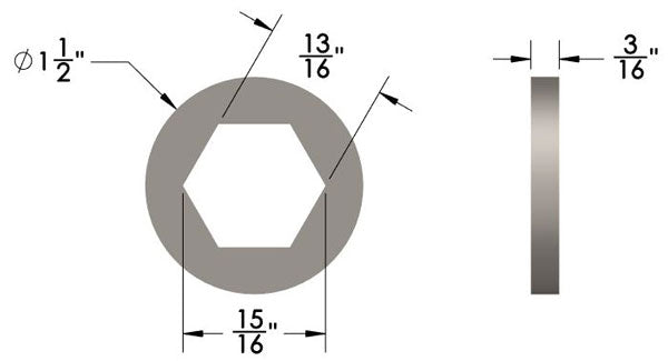 Hex Capture Washers