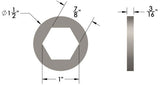 Hex Capture Washers
