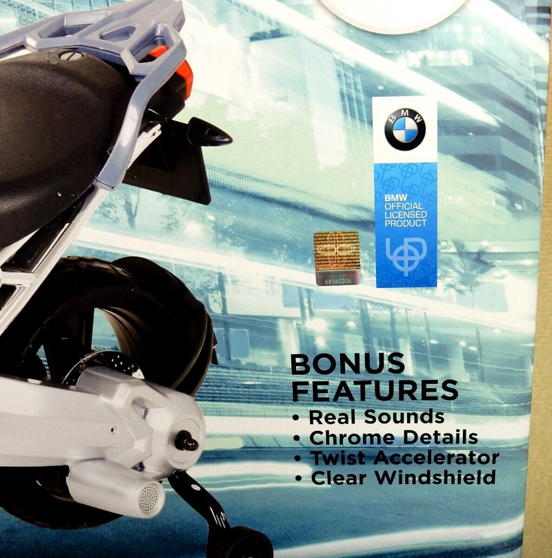 Brand New Red/Gray BMW 6V Ride On Motorcycle for Kids - Ready to Ride!