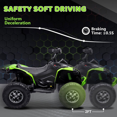 BRP Can-am 4 Wheeler Quad Electric Ride-On Toy Car for Kids