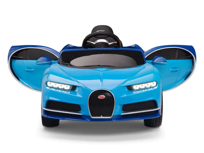 Bugatti Chiron Kids 12V Ride On Car with Remote Control - Blue