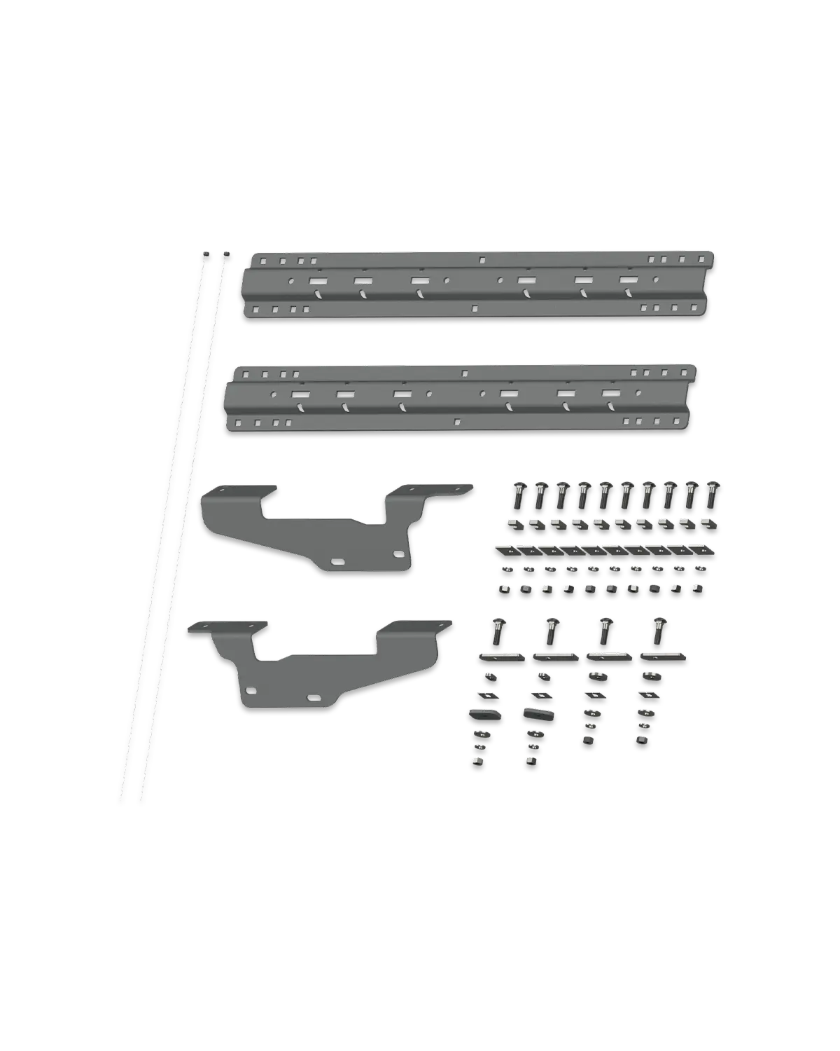 Universal Mounting Rails with Custom Installation Brackets - RVK2405 B&W Trailer Hitches