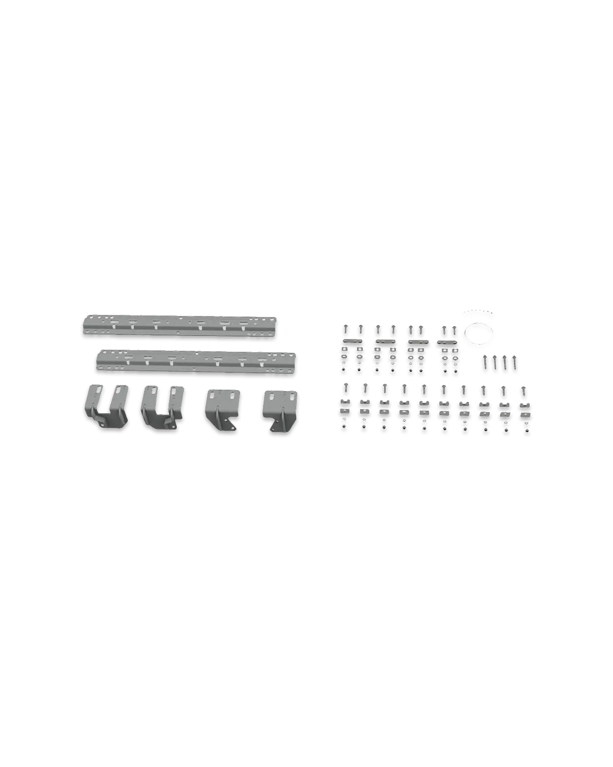 Universal Mounting Rails with Custom Installation Brackets - RVK2505 B&W Trailer Hitches