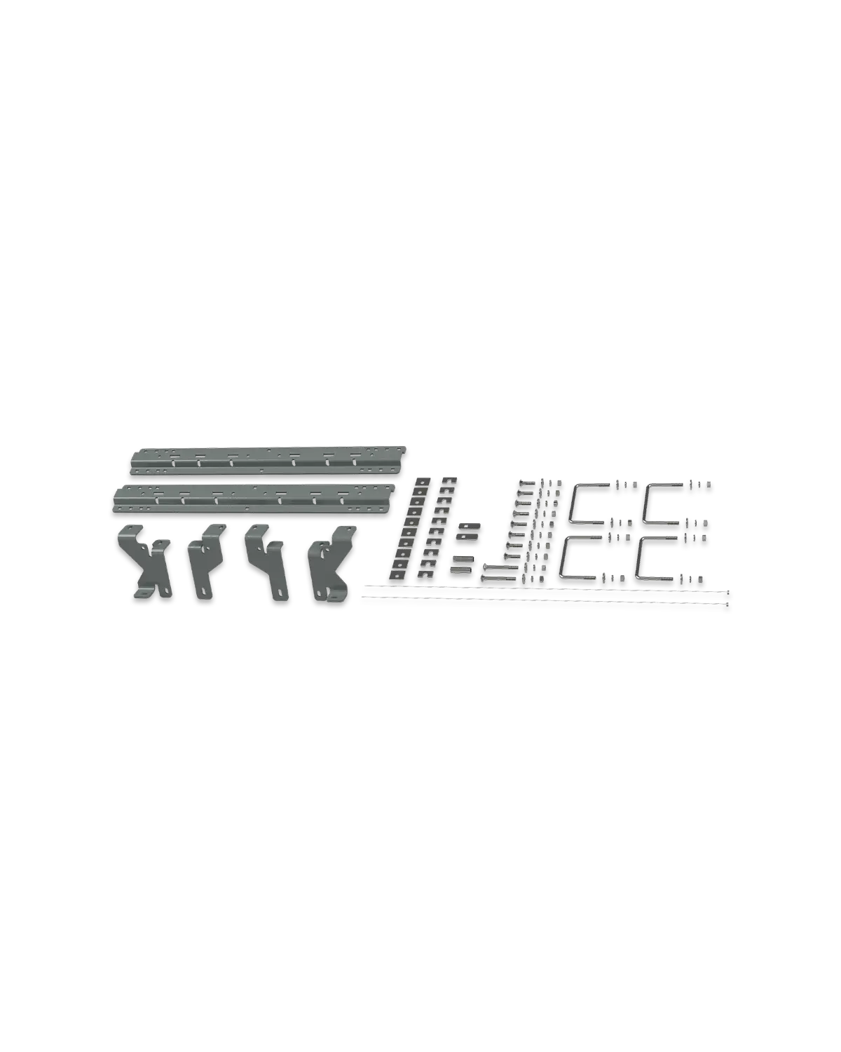Universal Mounting Rails with Custom Installation Brackets - RVK2600 B&W Trailer Hitches