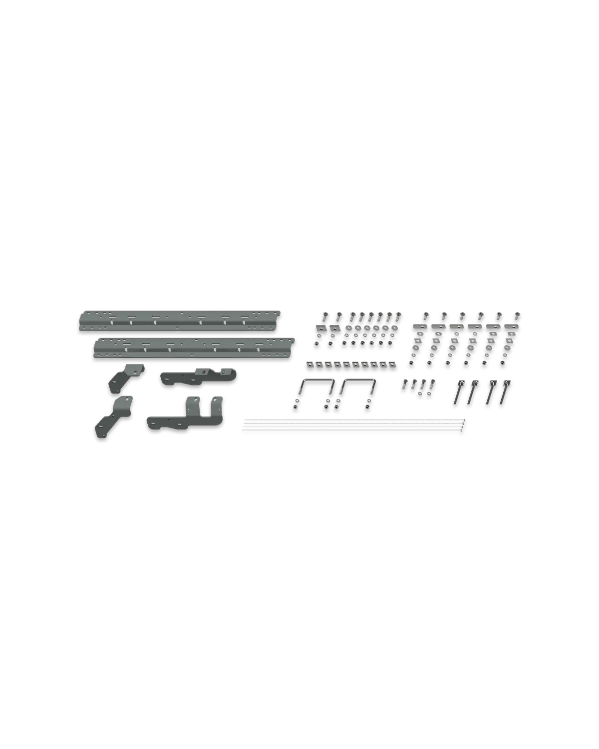 Universal Mounting Rails with Custom Installation Brackets - RVK2604 B&W Trailer Hitches