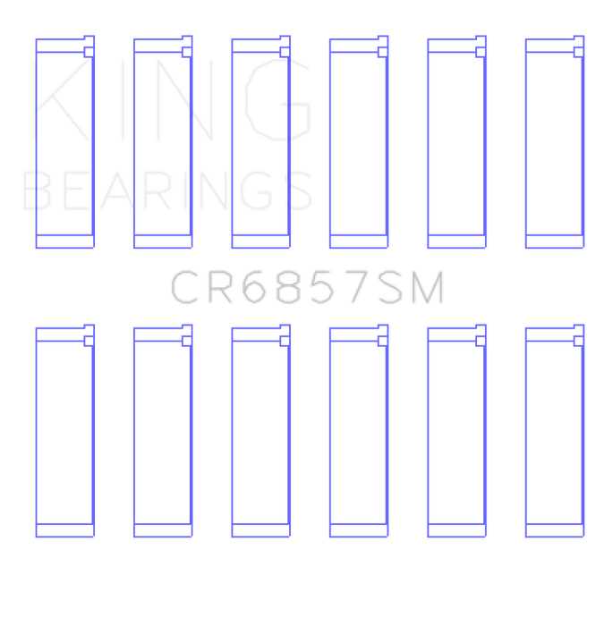 King Engine Bearings Chrysler Pentastar 3.6L Erb V6 (Size +0.25mm) Connecting Rod Bearing Set