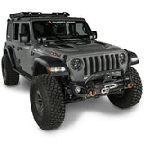 Rugged Ridge Arcus Front Bumper Set w/ Overrider I '18- '24 Jeep JL Wrangler / '20- '24 Jeep JT Gladiator