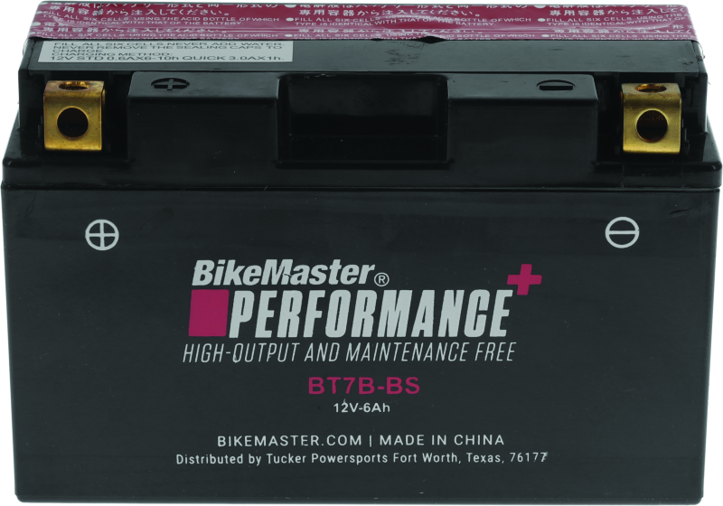 BikeMaster BT7B-BS Battery