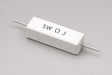 Ceramic Cement Resistor 5W ±5% Power Resistor, Wirewound Ceramic Case, 5 Watt Fixed Resistor, 0.01 Ohm to 100 Ohm TekShack