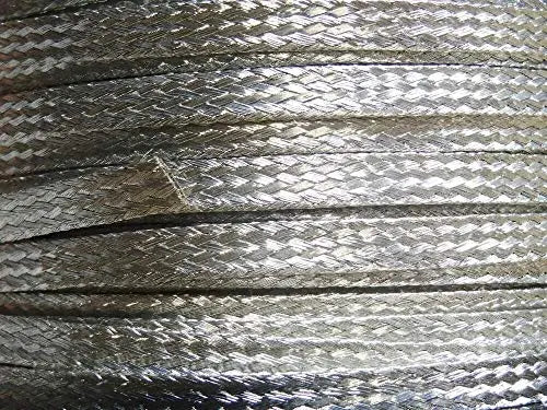 Flat Braided braid Tinned Copper Wire 1/4" Wide Ground Strap USA 15 Ft' AC/DC