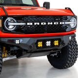 Addictive Desert Designs Bomber Front Bumper w/ Baja Designs LP4 Mounts and D-Rings | 2021+ Ford Bronco