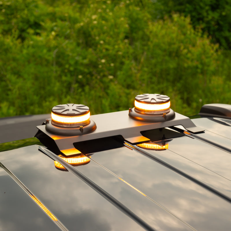 Putco 15-25 Ford F-150 Dual Hornet Beacon LED Strobe (Amber/White) w/ Mounting Bracket & Harness