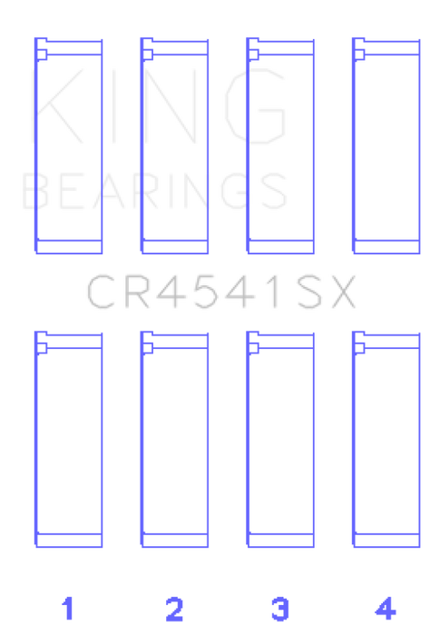 King Engine Bearings Honda F23A/F23Z/K20A3/16V (Size +0.25mm) Connecting Rod Bearing Set