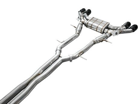 AWE Tuning 2021+ Cadillac CT4-V Blackwing SwitchPath Exhaust - Diamond Black Tips