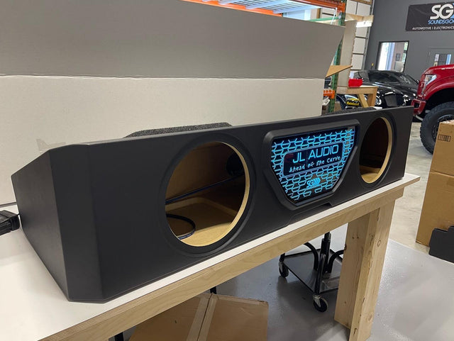 Custom JL Audio W6V3 Two 10-inch Front-Firing Vented Sub Enclosure: 2019–2026 GMC & Chevy Sounds Good Stereo