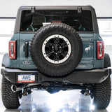 AWE Tuning 0FG Single Rear Exit Exhaust with BashGuard and Chrome Silver Tip | 2021+ Ford Bronco