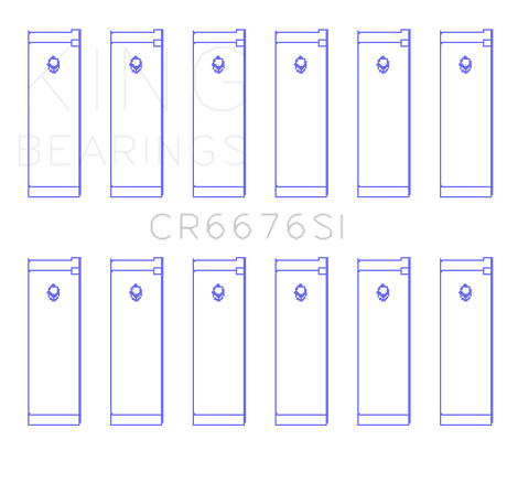 King Engine Bearings Nissan Rb30/Vg30 (Size +0.25mm) Connecting Rod Bearing Set