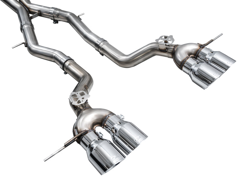 AWE Tuning 23-24 BMW G87 M2 Track Edition Exhaust - Chrome Silver Tips