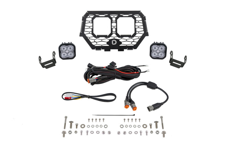 Diode Dynamics 2014-2018 Polaris RZR XP Stage Series LED Grille Kit - Pro White Fog