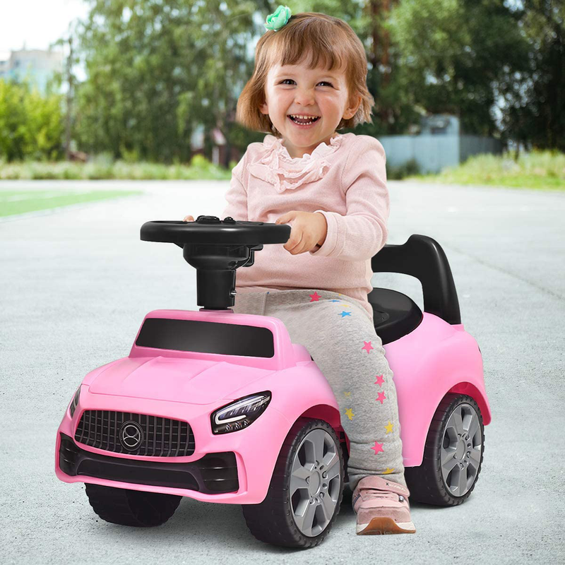 Carrito de Empuje para Niños con Bocina y Almacenamiento Musical