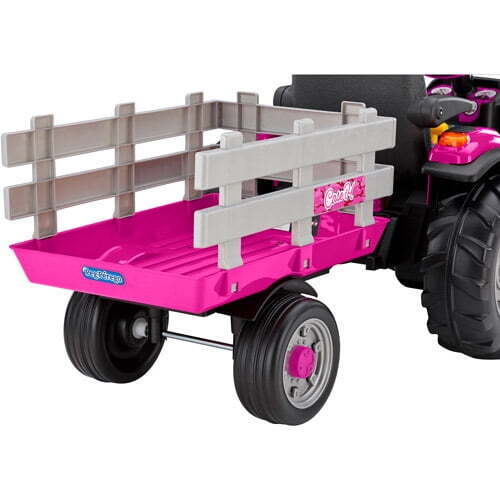 Case IH Magnum Tractor with Trailer 12V Powered Ride-On - Pink by Peg Perego