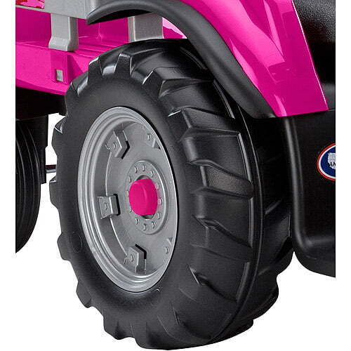 Case IH Magnum Tractor with Trailer 12V Powered Ride-On - Pink by Peg Perego