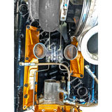 CNC Fabrication T4 Turbo 4-Line Feed Valley Mount Fuel Line Kit  - 7.3 Powerstroke (1994.5-2003)
